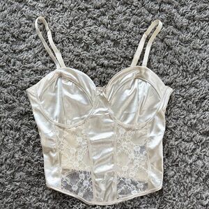 H&M Cream Satin Top